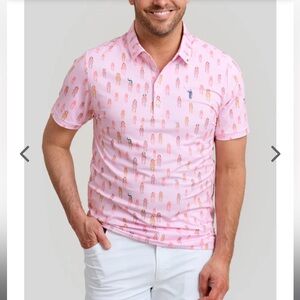 William‎ Murray Pink Polo Golf And They’re Off Mens Preakness Kentucky Derby L
